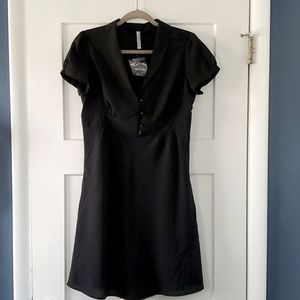 NWT Black button front Dress